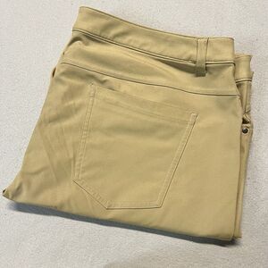 Lululemon Pants Mens 40x34 Tan ABC Commission Stretch Performance Athletic